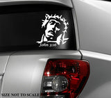 John 3:16 Jesus Christ Cross Crucified Bible Christian Faith Decal Sticker 6" - OwnTheAvenue