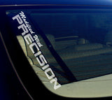 (2) Modified With Precision JDM Race Drift Off Road Windshield Sticker Decal - OwnTheAvenue