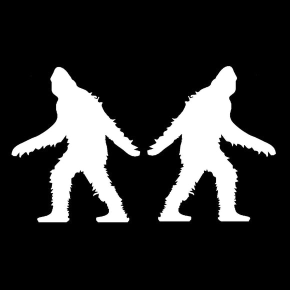 Bigfoot Yeti Sasquatch Vinyl Decal Sticker Pack of 2 L R 4