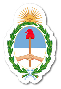 Argentine Coat of Arms Argentina Flag ARG AR Car Truck Vinyl Sticker Decal 4"