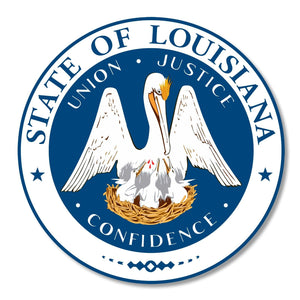 Seal of Louisiana LA Car Truck Window Bumper Laptop Vinyl Sticker Decal 4" - OwnTheAvenue