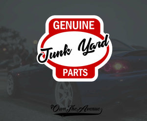 Genuine Junk Yard Parts Sticker Decal Hot Rod 4.5" - OwnTheAvenue