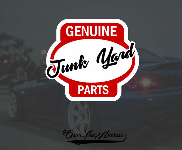 Genuine Junk Yard Parts Sticker Decal Hot Rod 4.5