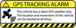 Warning GPS Tracking Alarm Decal Anti-Theft Decal Sticker for Car (GPSyellow) - OwnTheAvenue