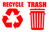 Recycle Trash Symbol Decals Sticker Logos For Home & Office Choose A1 - OwnTheAvenue