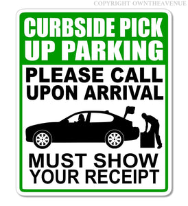 Curbside Pickup Order Parking Store Business Retail Vinyl Sticker Decal Model 8" - OwnTheAvenue