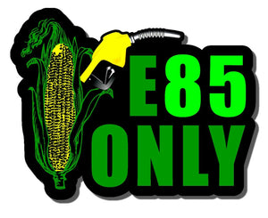 2 Pack Ethanol E85 Vinyl Decal Sticker Corn  Fuel Race Motorcycle Drift Tuner - OwnTheAvenue