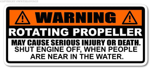 Warning Rotating Propeller Marine Boat Engine Safety Label Vinyl Sticker Decal - OwnTheAvenue