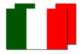 Italian Flag Sticker Italy Auto Window Vinyl Car Truck - OwnTheAvenue