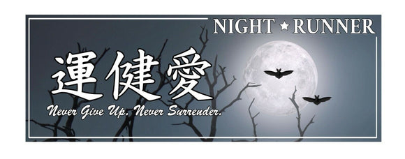 Night Runner JDM Box Kanji Racing Drifting Japanese Haunt Vinyl Sticker Decal 8