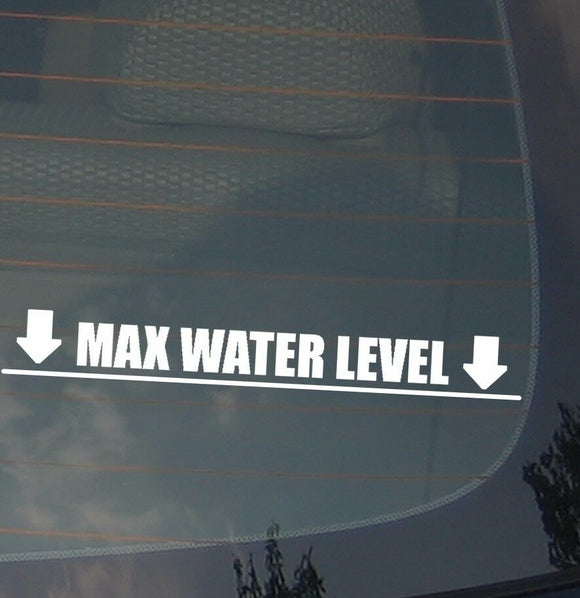 Max Water Level Sticker Decal Off Road Vehicle Truck SUV Mud Terrain 7.5