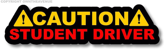 Caution Student Driver! Auto JDM Racing Drifting Decal Sticker 6