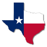 Texas Shape State Flag Sticker Decal Vinyl America American Country Bush - OwnTheAvenue