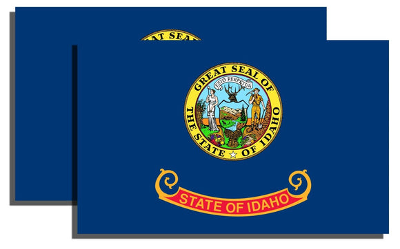 Idaho ID Flag Vinyl Stickers - 2 Pack - OwnTheAvenue