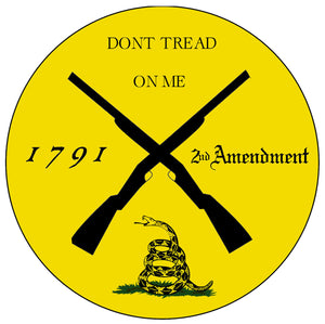 Don't Tread on Me 2nd Amendment 1791 Gun Rights Decal Sticker Molon Labe 4" - OwnTheAvenue
