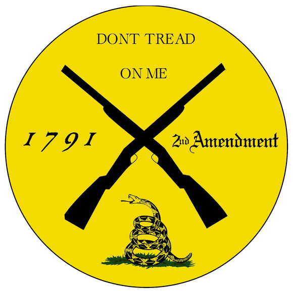 Don't Tread on Me 2nd Amendment 1791 Gun Rights Decal Sticker Molon Labe 4
