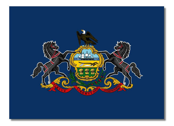 Pennsylvania PA Flag Car Truck Window Bumper Laptop Cup Vinyl Sticker Decal 4