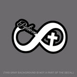 Believe Christian Christ Faith Infinite Auto Decal Sticker 6" Digital Print - OwnTheAvenue