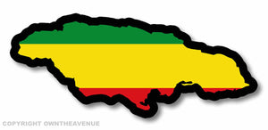 Jamaica Jamaican Country Rasta Rastafarian 420 Decal Sticker 4" Inches Long