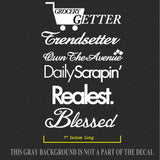 JDM Sticker Pack Lot of 6 Vinyl Decal Stickers Low Drift Race Blessed 1 - OwnTheAvenue