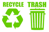 Recycle Trash Symbol Decals Sticker Logos For Home & Office Choose A1 - OwnTheAvenue