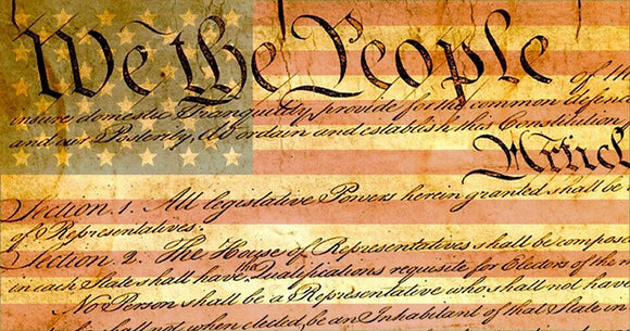 We The People American Tattered USA Flag Truck Laptop Car Window Bumper Sticker - OwnTheAvenue