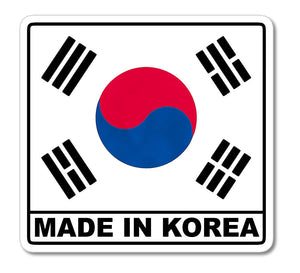 Made In Korea Korean Flag Car Truck Window Bumper Cooler Cup Vinyl Sticker Decal