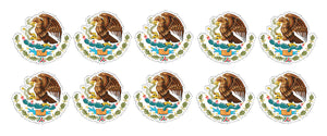 Mexican Coat of Arms Sticker Decal Mexico Flag Pack Lot Bundle 2" Each #MCOAPK