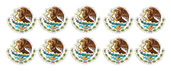 Mexican Coat of Arms Sticker Decal Mexico Flag Pack Lot Bundle 2