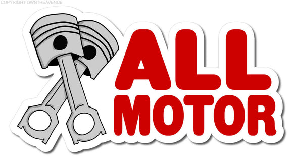 All Motor Naturally Aspirated JDM Drag Drift Drifting Funny Decal Sticker 4