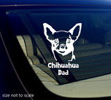 Chihuahua Dad Dog Love Car Truck Window Laptop Vinyl Sticker Decal 5" Inches Long Side - OwnTheAvenue