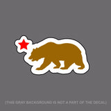 California Bear And Star Printed JDM Racing Drifting Decal Sticker 6" Inches Long - Model: 4782 - OwnTheAvenue