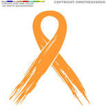 Cancer Ribbon Breast Cancer Awareness Car Truck Decal Vinyl Sticker Choose Color - Model: D-038