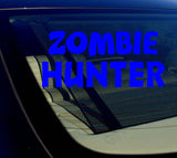 Zombie Hunter Sticker Decal 8"- CHOOSE COLOR - OwnTheAvenue