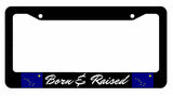 Alaska AK Born And Raised Pride Flag License Plate Frame - OwnTheAvenue
