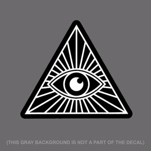 All Seeing Eye Illuminati NWO Vinyl Decal Sticker 4" Digital Print - OwnTheAvenue