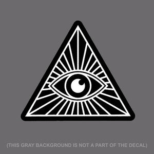 All Seeing Eye Illuminati NWO Vinyl Decal Sticker 4" Digital Print - OwnTheAvenue
