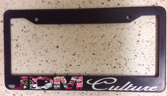 JDM Culture Sticker Bombing Race Drift Low Turbo Blk License Plate Frame (cltf8) - OwnTheAvenue