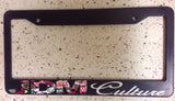 JDM Culture Sticker Bombing Race Drift Low Turbo Blk License Plate Frame (cltf8) - OwnTheAvenue