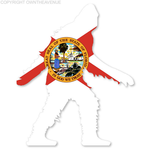 Florida Bigfoot FL Big Foot Sasquatch Car Truck Window Bumper Cup Decal Sticker - OwnTheAvenue
