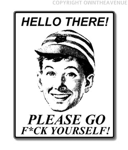 Please F Off Joke Funny Meme Classic Vintage Jk Retro Hilarious Prank Sticker Decal - OwnTheAvenue