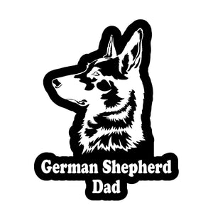 German Shepherd Dad Decal Sticker Car Window Bumper  4" Inches FC3345 - OwnTheAvenue