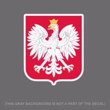 Polish Coat of Arms Car Truck Window Bumper Laptop Cooler Cup Sticker Decal 4"