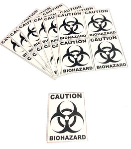 Biohazard 25-1000 Pack Stickers Gag prank sticker decal medical label funny
