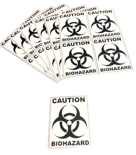 Biohazard 25-1000 Pack Stickers Gag prank sticker decal medical label funny - OwnTheAvenue