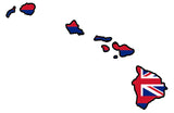 Hawaii Flag Decal Hawaiin Island Map Car Window Bumper Sticker BLineModel#2 - OwnTheAvenue