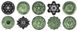 Sacred Geometry Pack Lot of 10 Auto Window Bumper Car Laptop Sticker Decals - OwnTheAvenue