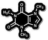 Caffeine Molecule Vinyl Decal Sticker for Laptop Car Science Sticker - OwnTheAvenue