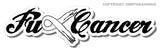 F Cancer Sticker Ribbon Pink Awareness Survivor Hope Laptop Car Truck Decal - OwnTheAvenue