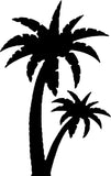 Palm Tree Duo Decal Car Window Island Tropical Beach Sticker Paradise Ocean #D32 - OwnTheAvenue